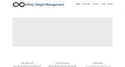 Desktop Screenshot of infinityweightmanagement.com