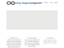 Tablet Screenshot of infinityweightmanagement.com